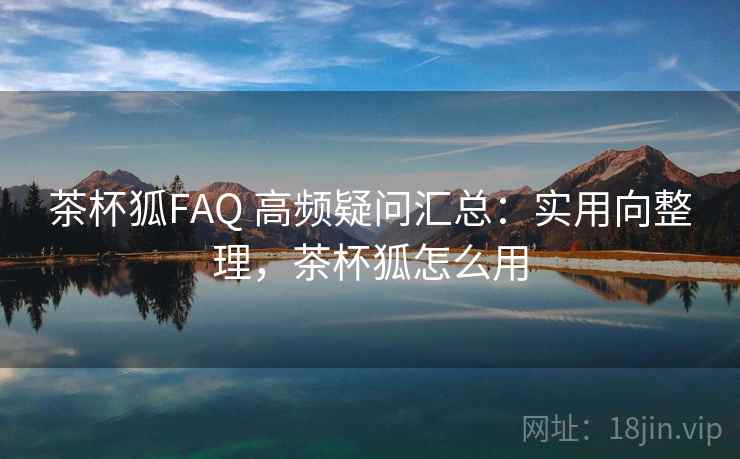 茶杯狐FAQ 高频疑问汇总：实用向整理，茶杯狐怎么用