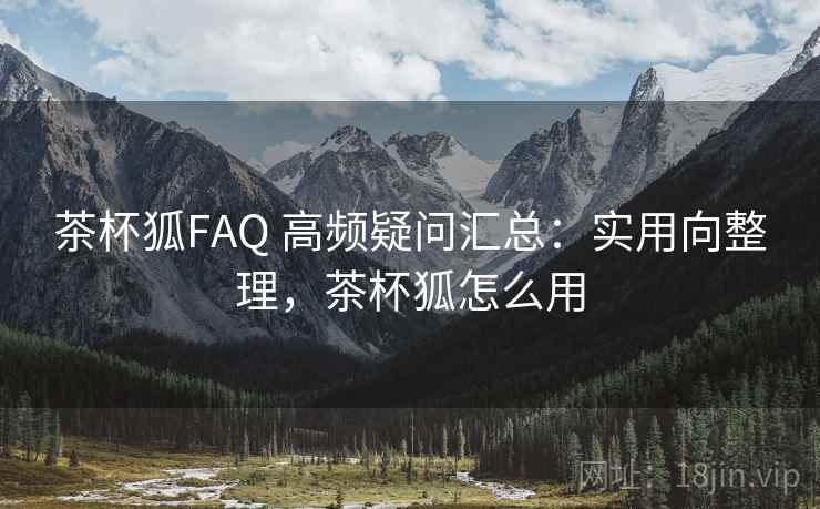 茶杯狐FAQ 高频疑问汇总：实用向整理，茶杯狐怎么用