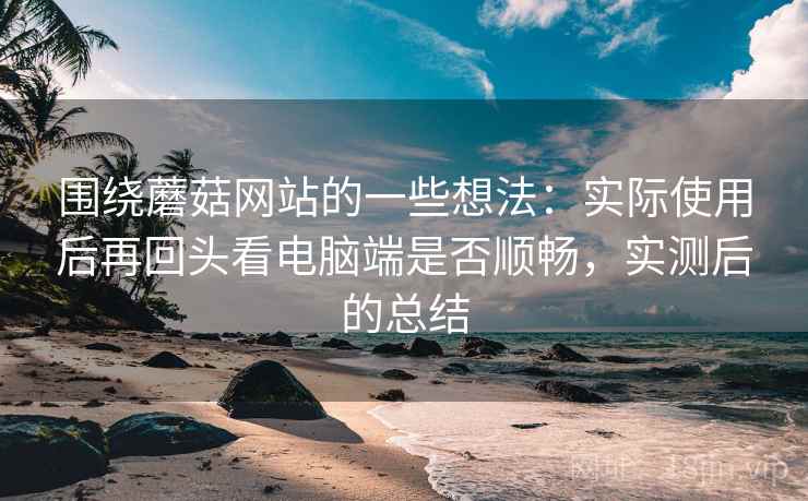 围绕蘑菇网站的一些想法：实际使用后再回头看电脑端是否顺畅，实测后的总结
