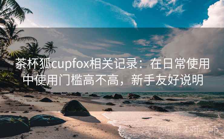 茶杯狐cupfox相关记录：在日常使用中使用门槛高不高，新手友好说明